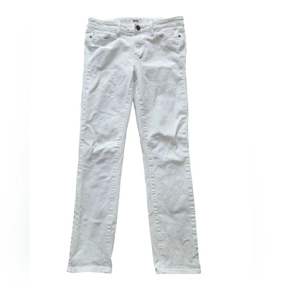 PAIGE  Skyline Ankle Peg Jeans in Optic White - Picture 2 of 8